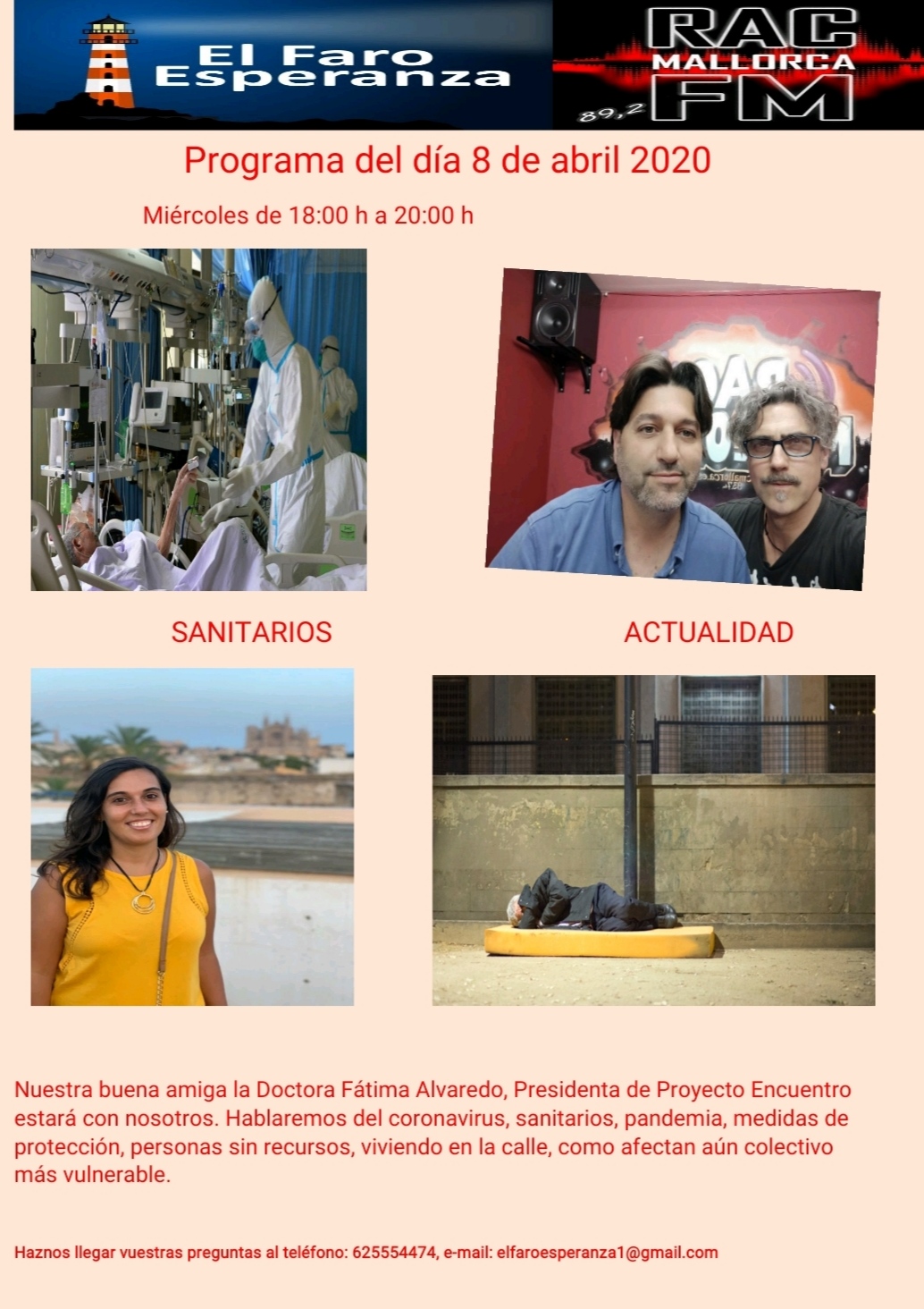 Participación de Proyecto Encuentro en RAC Mallorca para analizar el impacto de la pandemia en los colectivos vulnerables