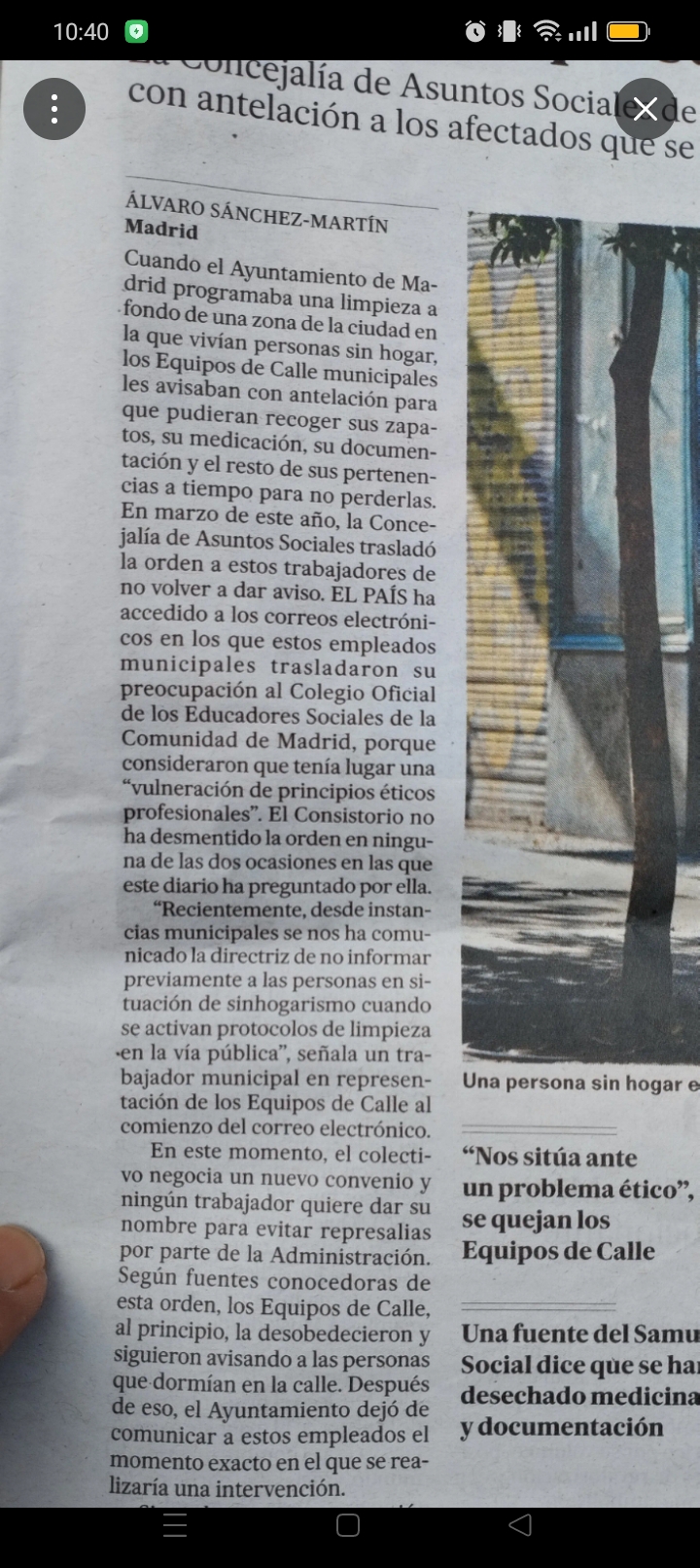 Nos unimos a las asociaciones de Madrid